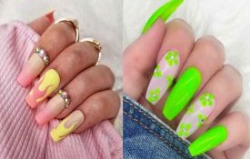 Wake up your outfits with neon nails