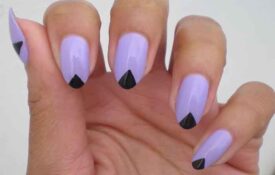 How to create your triangle nail art manicure?